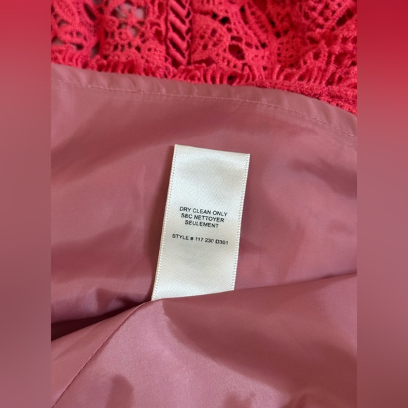 Rebecca Taylor Arella Lace Dress Size 6 Pink/Coral - Picture 4 of 12
